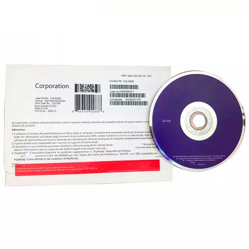 Win11 Dvd полный пакет оригинальный Oem ключ 12 месяцев гарантирован Win 11