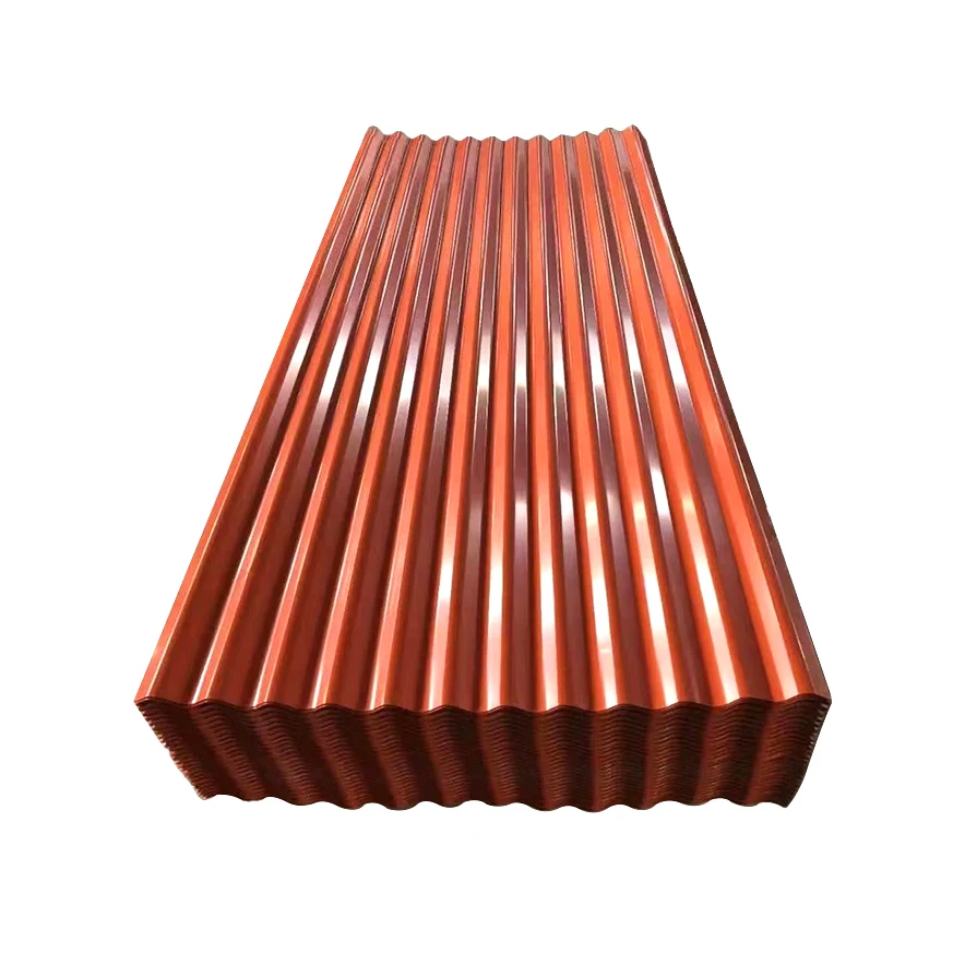 Brand new houses roof with red sheet iron sheets for roofing made in China