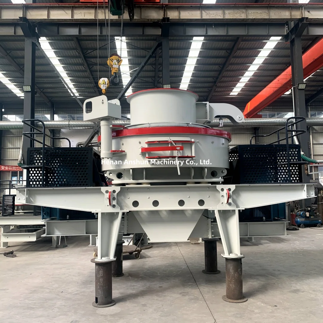 mining aggregate stone rock pebble vertical shaft impact crusher artificial sand maker for sale