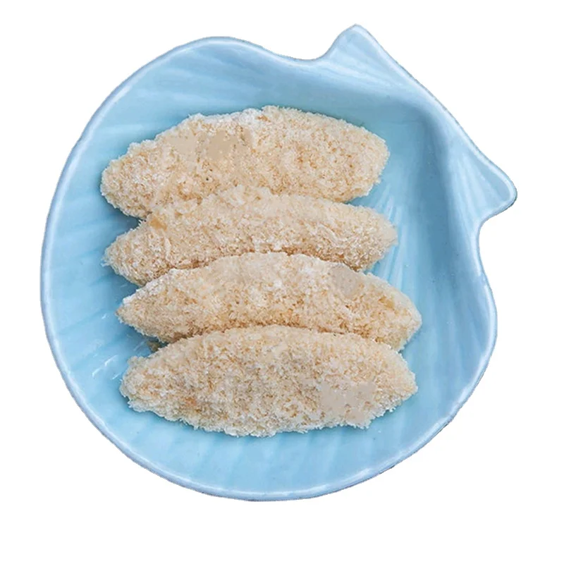 Shandong Ocean Village Food 2022 Cheap Price Raw Panko Coated Pollock Fillets Crumbed Whiting Fillets For Breakfast