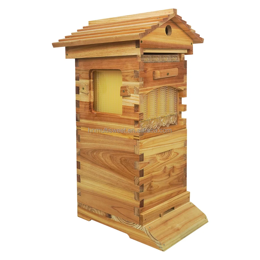 Automatic Flowing Honey Bee Hive Box Beekeeping