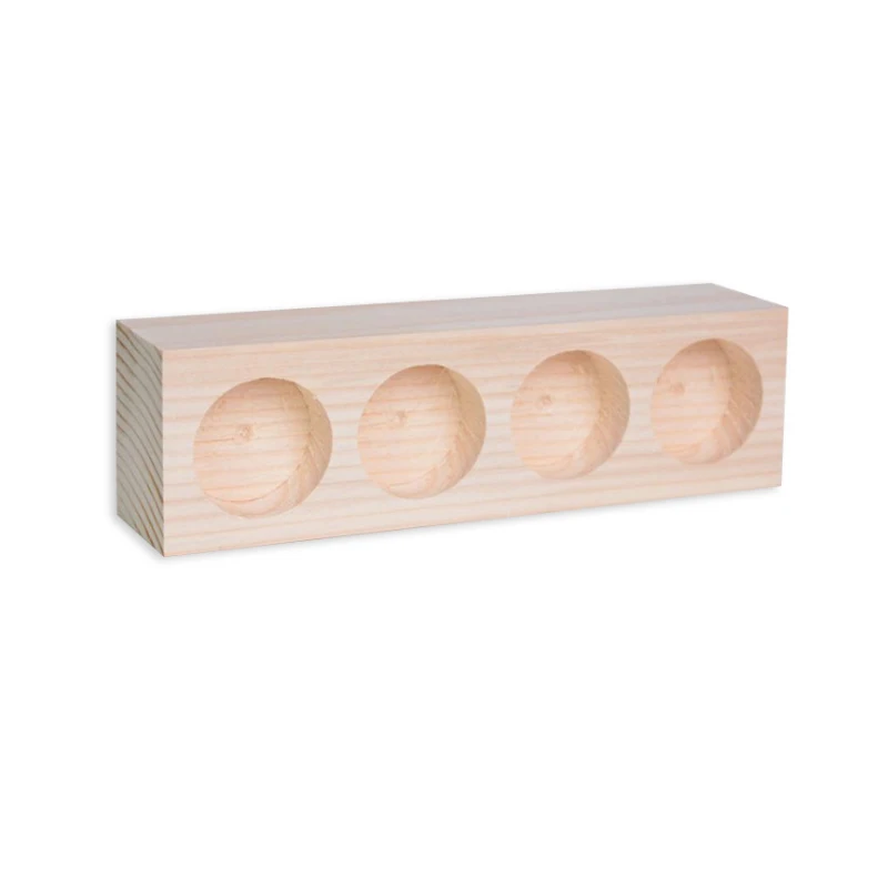 Home Decoration Modern Tea Light Wooden Candle