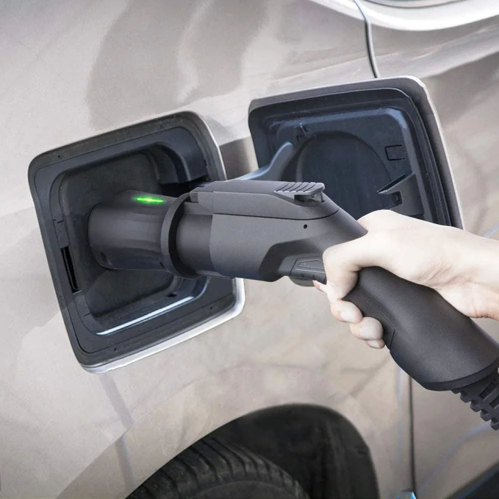 Type 1 To Type 2 Portable Ev Charger Connector 32a Ev Socket Charging Adapter