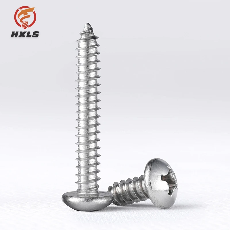 High quality SS304 SS316 Stainless steel din7981 pan head self tapping screw