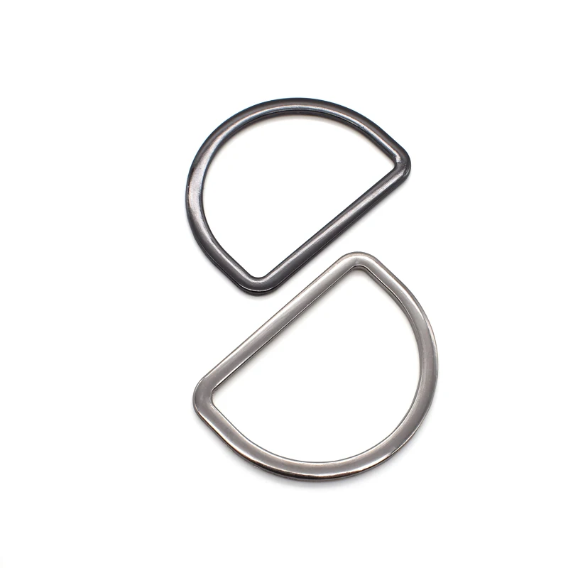 High quality metal ring iron 20MM-50MM metal round D ring buckle for leather accessories