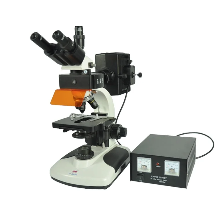 YJ-2002H 1600X Double Layer Stage EPI Fluorescent Biological Trinocular Medical Research Microscope