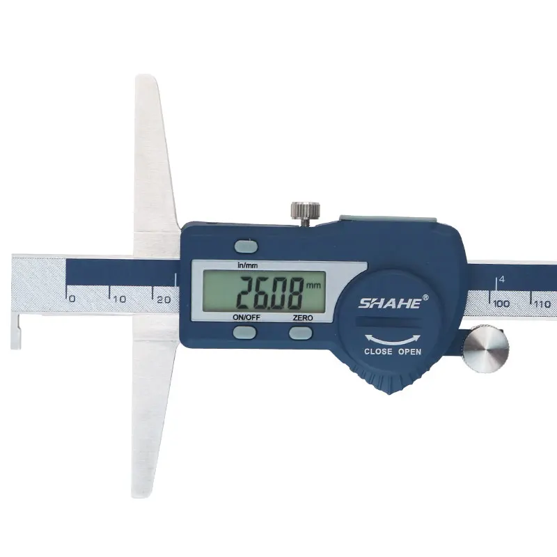 SHAHE 0-200 mm Single Hook Digital Depth Caliper Digital Depth Gauge Electronic Vernier Caliper