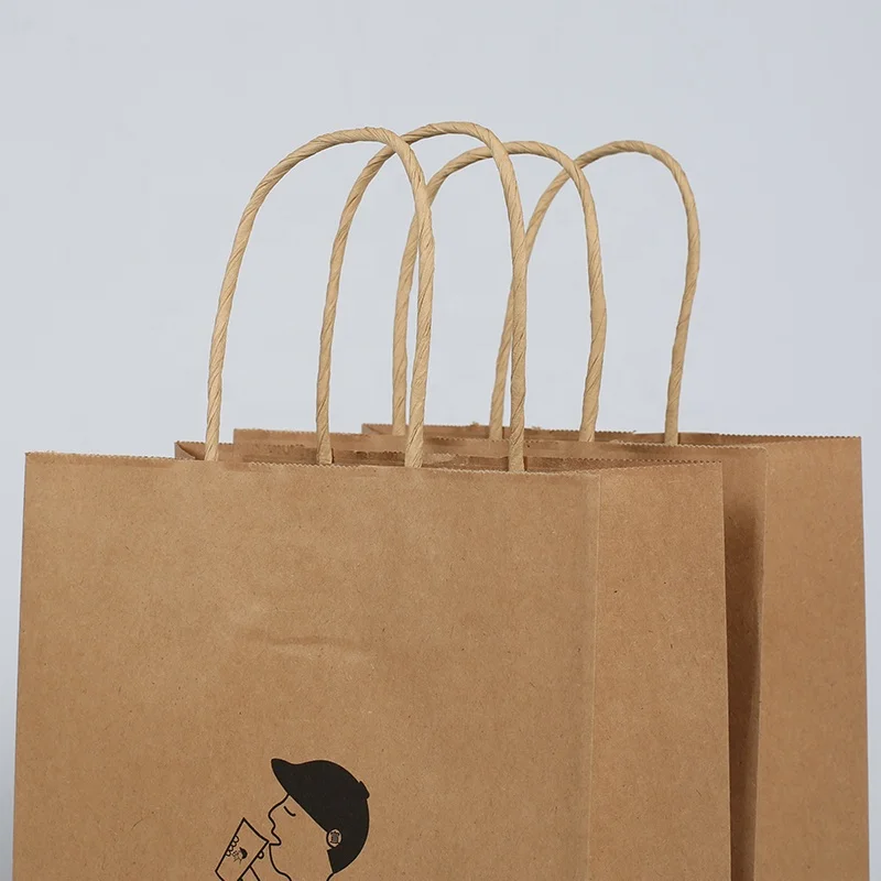 Большие коричневые бумажные пакеты для упаковки