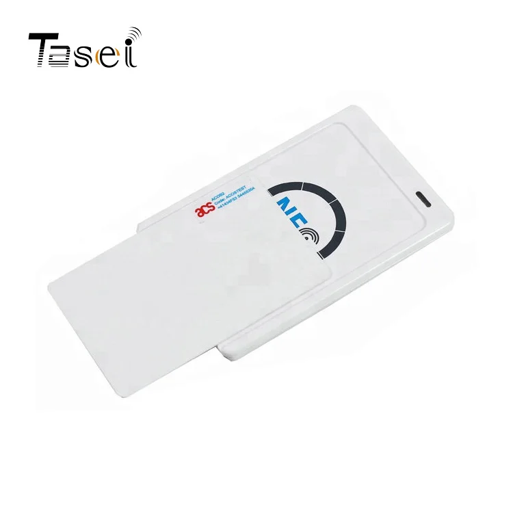 Portable 13.56MHZ RFID ISO14443 USB Contactless Smart NFC Card Reader ACR122U