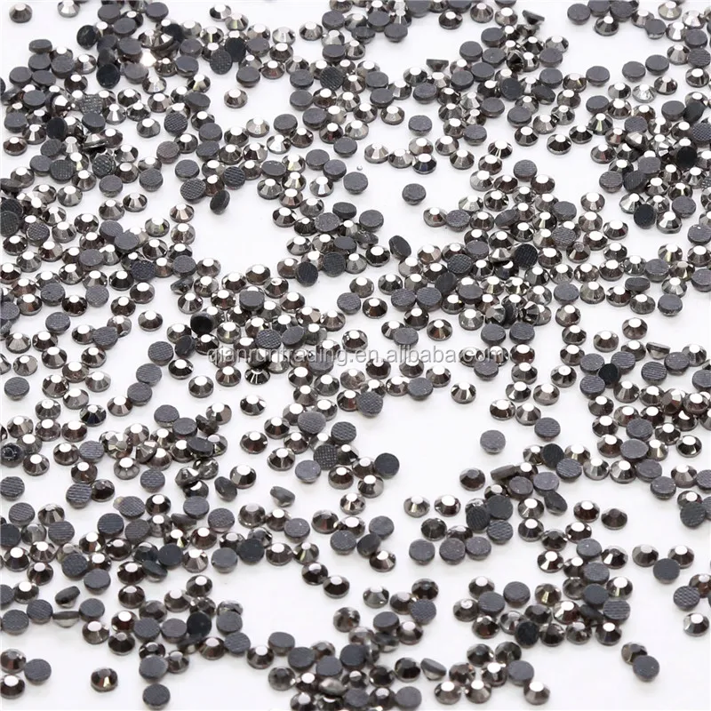 Fashion dress accessories Hot fix DMC16# Transparent Grey Glass  Rhinestones