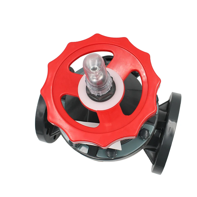 Заводская поставка, пластиковый диафрагменный клапан, Прочный переносной ручной фланец, ПВХ диафрагменный клапан на продажу