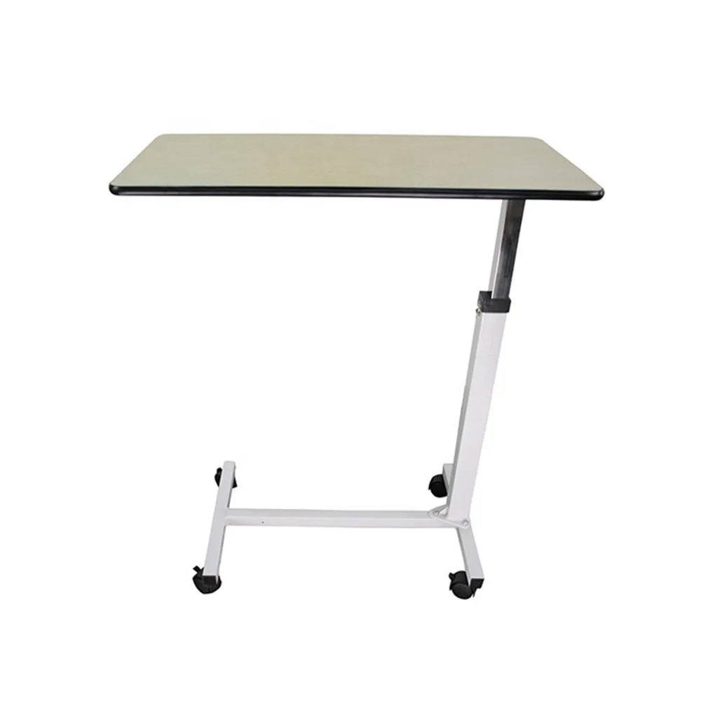 AG-OBT001B Movable medical steel frame overbed hospital adjustable tray table