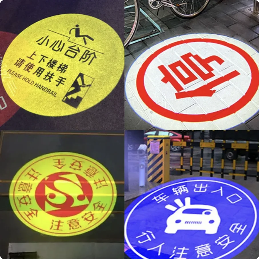 OEM customized  door head sigh light 15W 25W 35W led logo projector Advertising light Gobo for LED  logo light gobo projector