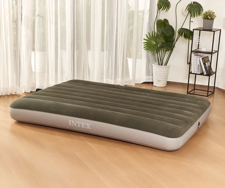 single Folding Moisture proof and waterproof outdoor camping double air mattress Airbed luxury Portable air bed self inflatable