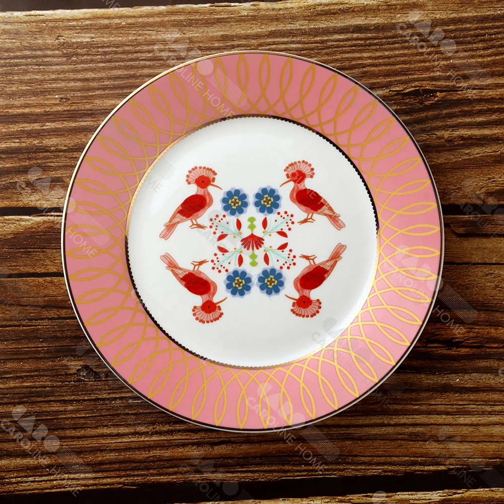 Caroline Design Hot gilded ceramic series, spring color design elements and various production processes