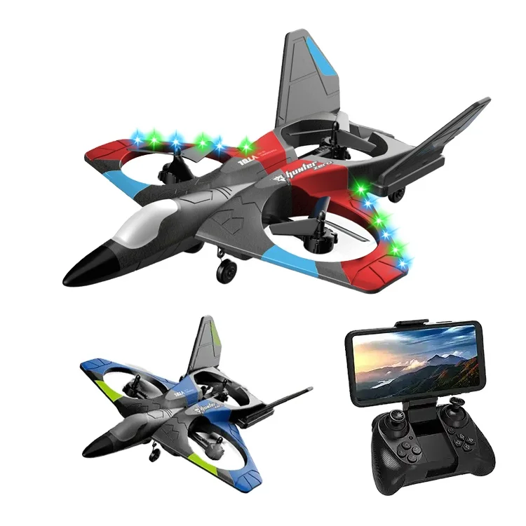 RC Drone Airplane Triaxial Fighter Aircraft Glider Airship RC Toy for Kids