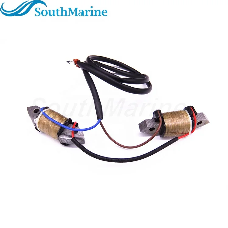 Outboard Engine 66T-85520-00 Charge Coil Assy Replaces for 2-Stroke Yamaha 40HP E40 40X M Boat Engines