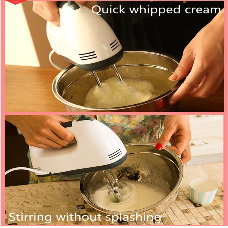 
220V 100W 7 Speed Home Kitchen Egg Beater/whisk Batter Flour Bread Dough Electric Hand Mixer 