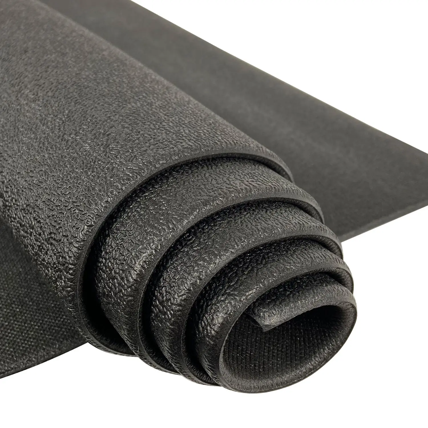 Durable Anti Slip Black Non Slip Wear Resistant Fitness Bicycle Sheet Mat Anti Slip PVC Rubber Flooring Mat for Bike Trainer