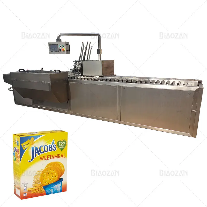 
Horizontal Carton Box Potato Chips Flow Packing Machine fully Automatic Soap Biscuit Cream Packing Machine 