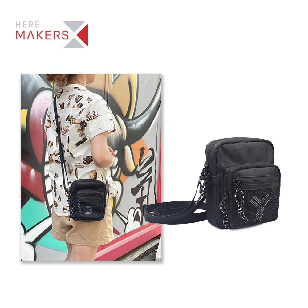 High quality lightweight waterproof black messenger bags Borsa a tracolla ladies shoulder bag