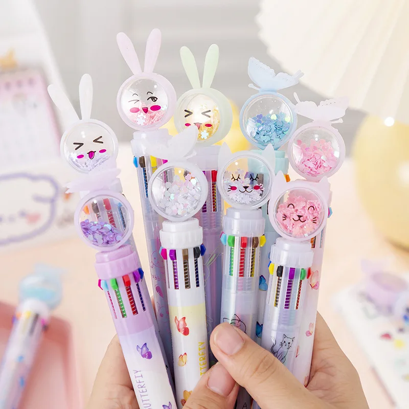 New Style Fancy Unicorn 10 Color Ball-point Pen For Kid Gift School &Office Supplies Kawaii Stationery Pen Ballpoint Supplier