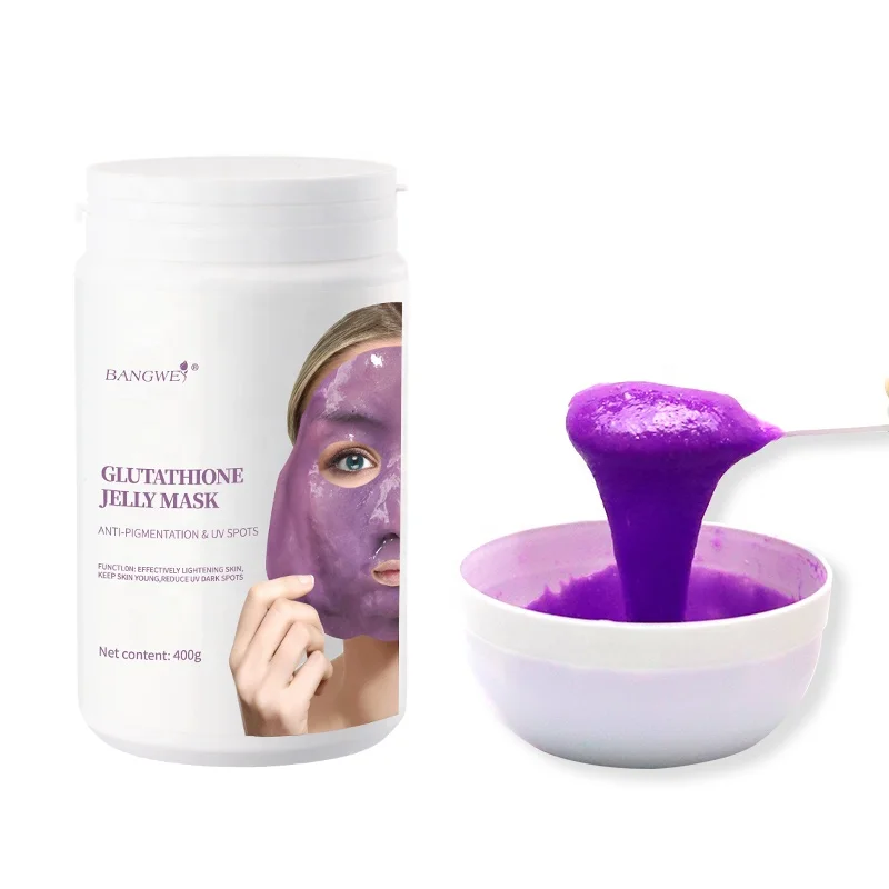 BANGWEI Private Logo Beauty Cosmetics Herbal Gluta Anti Aging Algae Peel Off Hydrogel Face Mask Powder