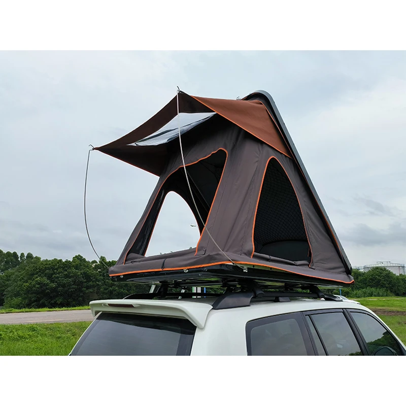 Good quality ABS shell triangle roof top tent for pickup trunk bed
