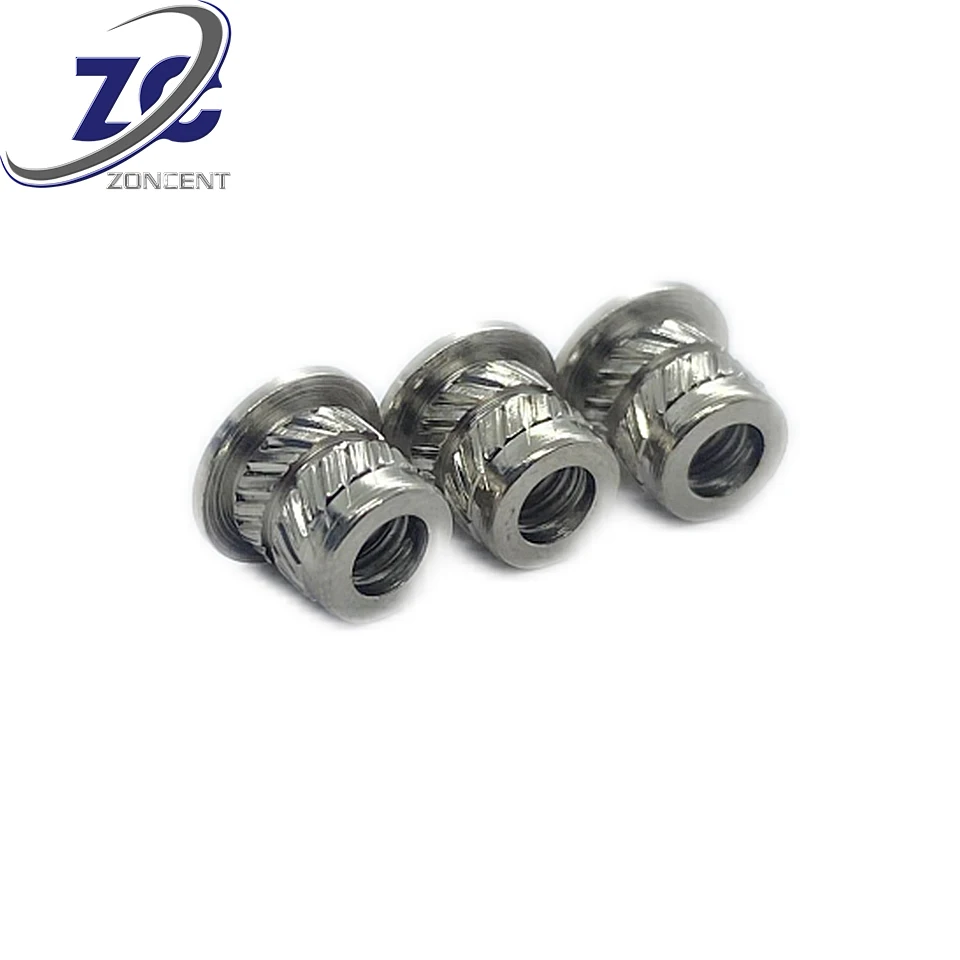 Customized Types S SS CLS CLSS SP M3 M4 M5 insert nut steel metal for PC board car and industry Heat Staking Threaded Inserts