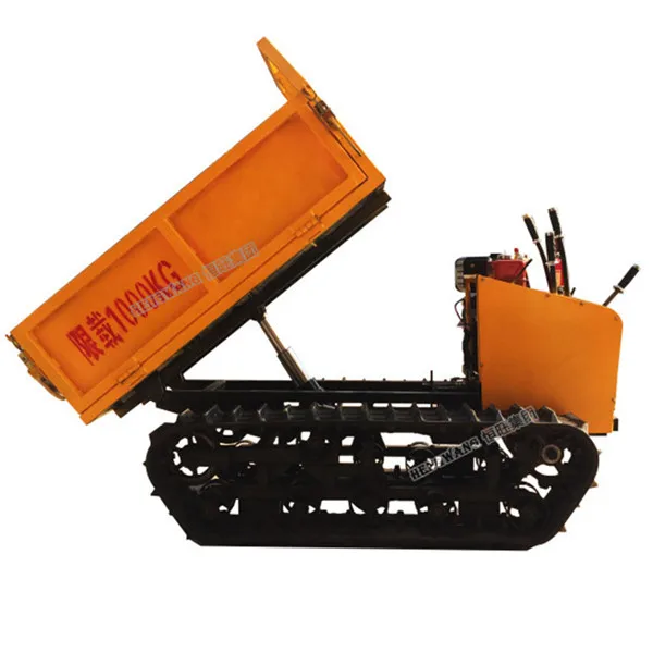 Mini rubber tracked crawler dumper price