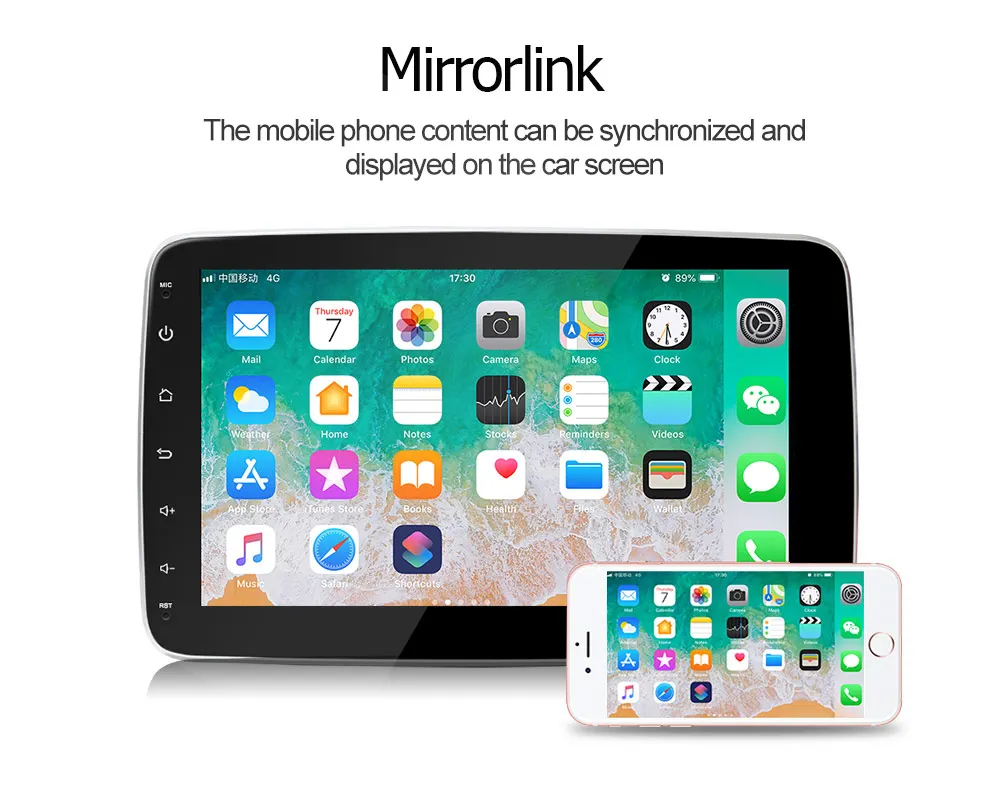 10.1inch Car Radio Stereo Autoradio Support 360 Degree Screen Rotating Gps Navigation Auto Electronnics Dvd Player Android Para