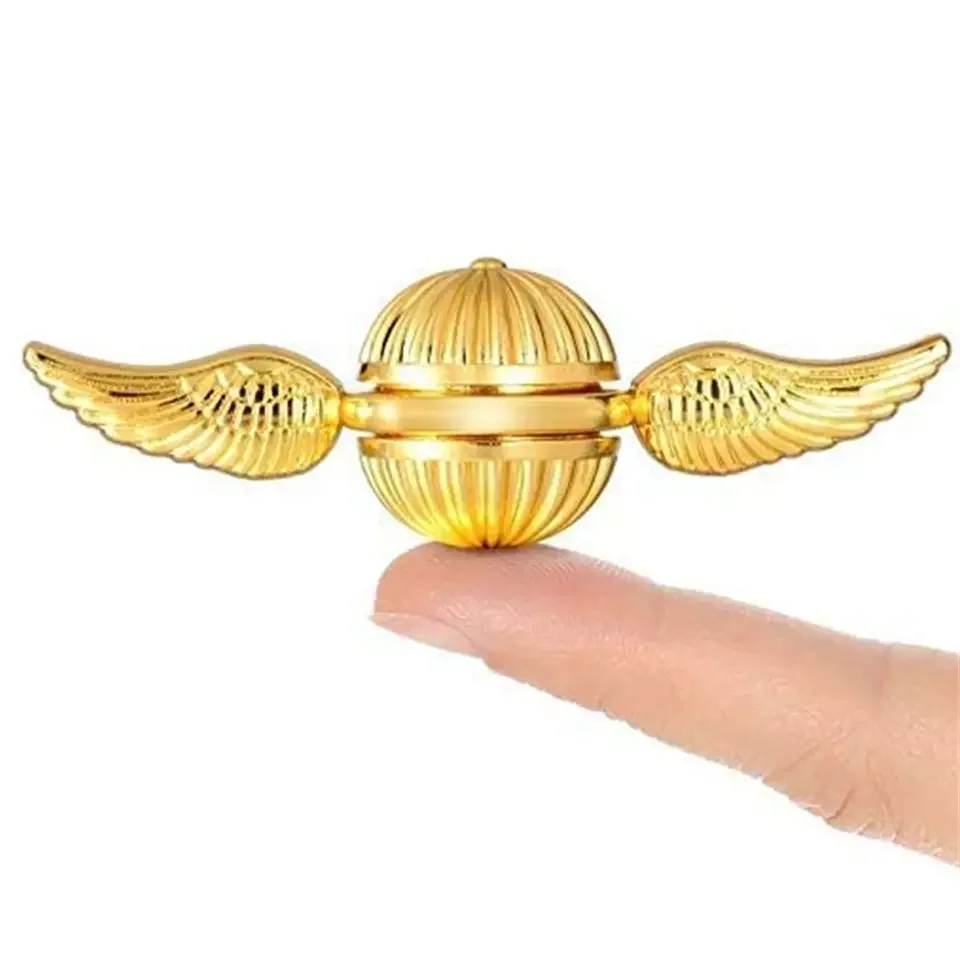 New Golden Gyro Ball Fidget Spinner Toys For Children Anti Stress Metal Finger Hand Spinner Toys