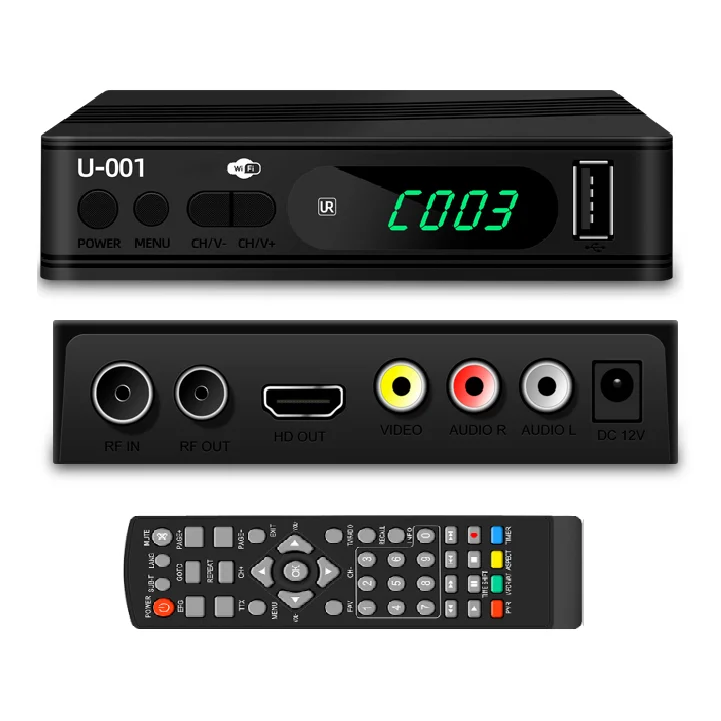 NO 1 Mini H264 DVB T2 C Free to air TV Receiver Digital tdt Set Top Box