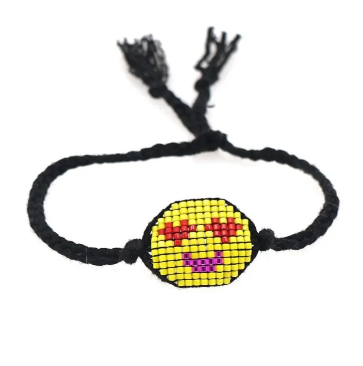 
Smile face good quality miyuki seed beads handmade accessories bracelet 