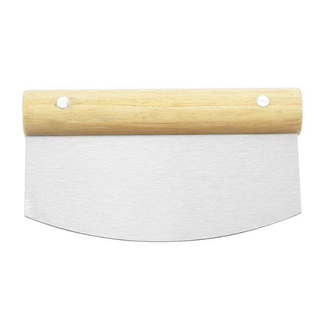 New Stainless Steel Dough Scraper Cutter with Wood Handle Dough Divider for Baking & Pastry for Pizza and Bread