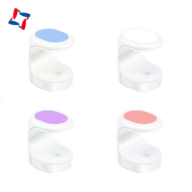 Portable Rechargeable Cordless Wireless Mini Small Manicure Nail Art Polish Uv Led Gel Light Cabin Single Finger Nail Dryer Lamp