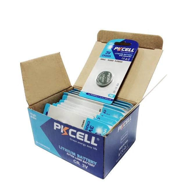 li/mno2 battery lithium button cell battery cr2025 3v 150mah for watch calculator medical equipment