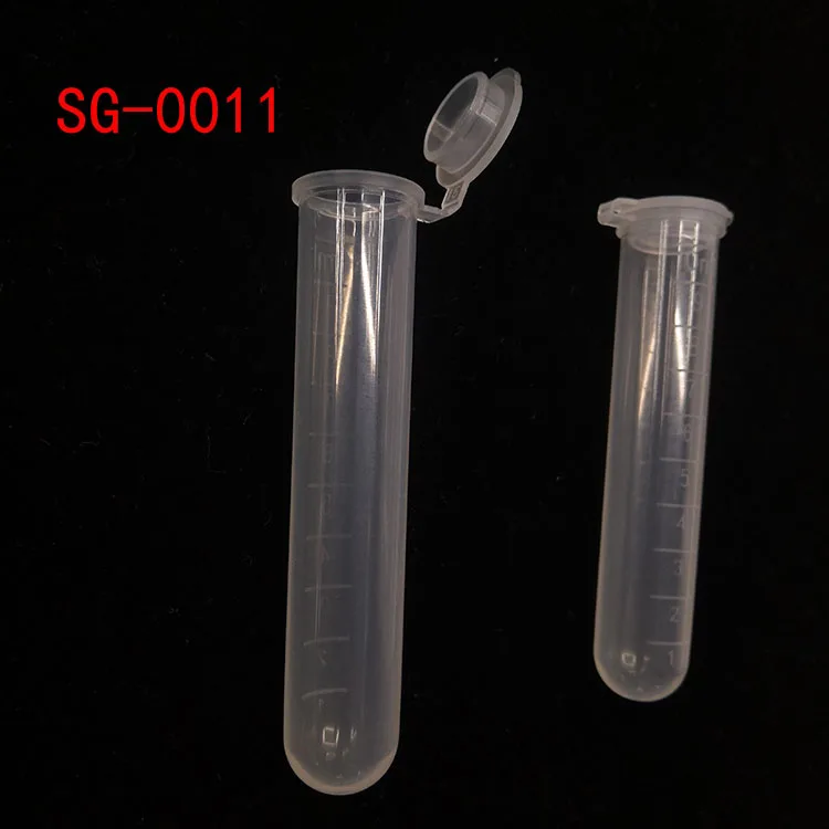 Сделано в Китае, пластиковая центрифужная трубка 10 мл с верхней крышкой и круглым дном с градиентной пробной трубкой