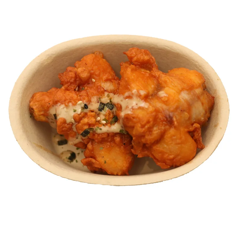 Good Quality Ecofriendly Compostable Disposable Dishes Disposable Bamboo Fiber Bowls For Food