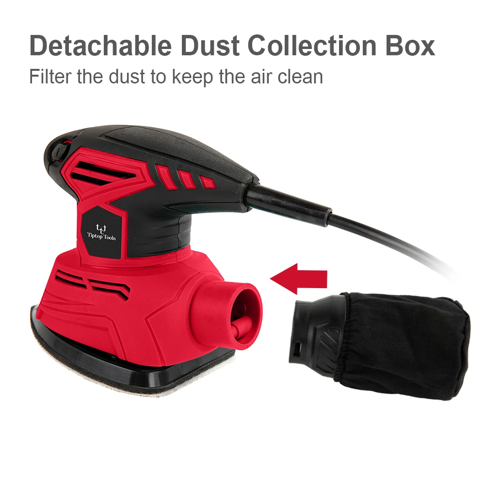 BSCI Factory Best Price 130w 180w Portable Corded Electric Power Random Orbital Wood Sander Detail Delta Mouse Sander Machine