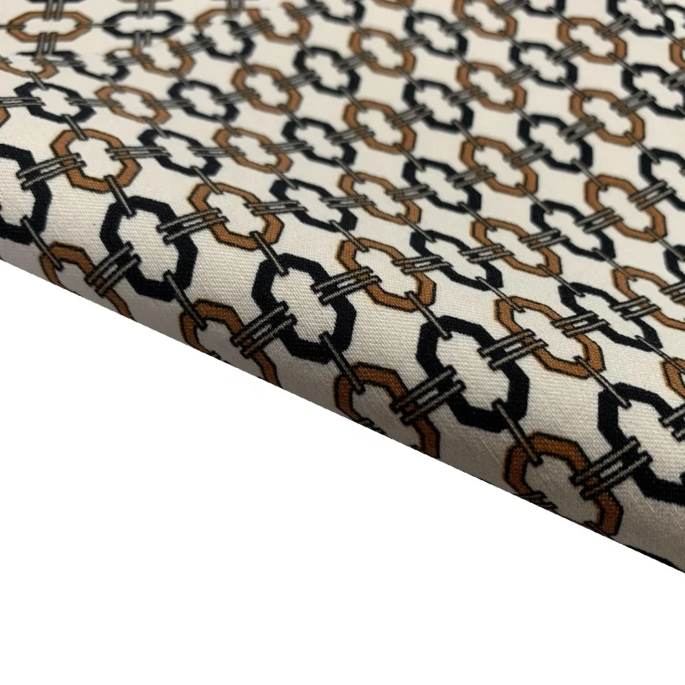 2023 Shaoxing Factory  NR Bengaline Print With Retro Pattern Design And Good Stretch For Spring-Summer Coat/Jacket