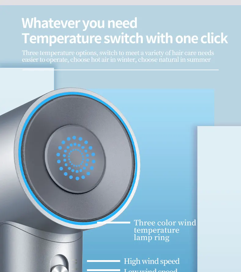 High speed Hair Dryer Haardroger Mini Hairdryer Air Household Haartrockner Travel Secador de pelo Anion Blow Dryer