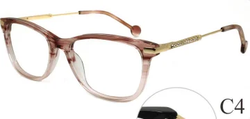Hot Sale High Quality Acetate+Metal Optical Glasses Frame Retro Style Black Gold for Male Female Prescription Eyeglasses