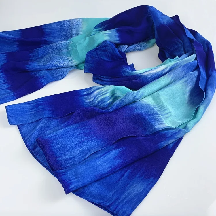 Новый стиль элегантный благородный и удобный 100% дизайнерский шелковый шарф длинный размер Шелковый