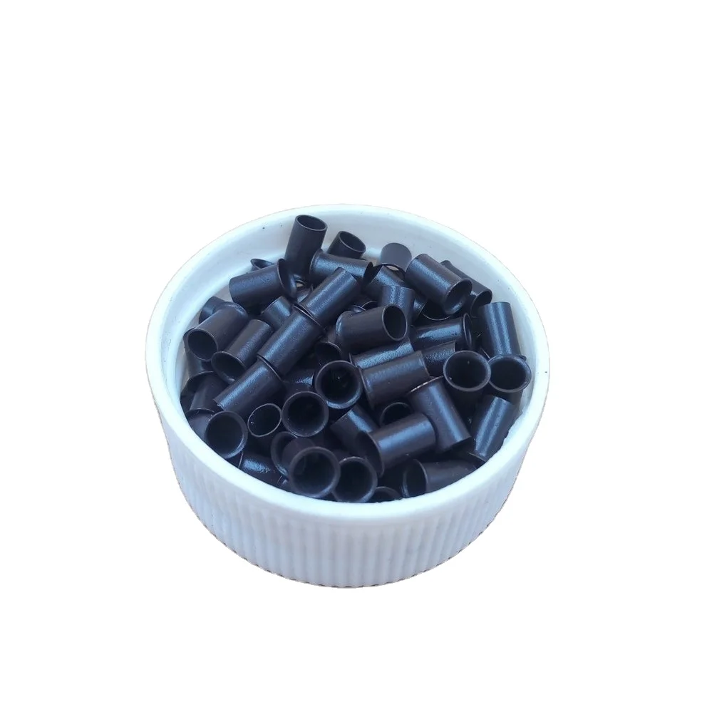 3.4x3.0x6.0mm flared copper tube euro locks for I tip hair extensions micro rings links beads