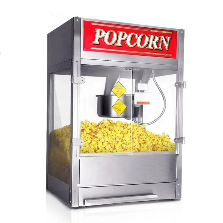 snack machinery Commercial 16 oz Kettle Popcorn Machine Prices Popcorn Making Machine