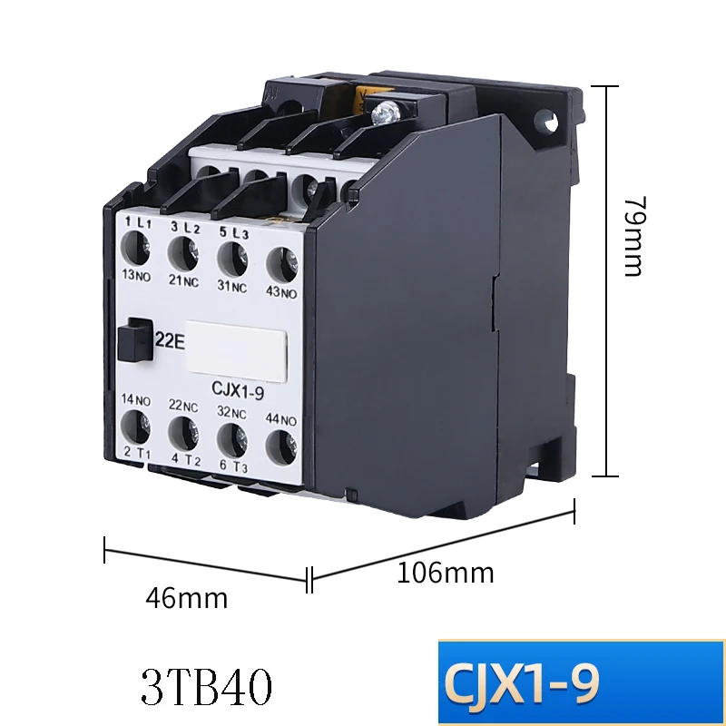 CJX1-12 9 16 CJX1-22 32/22 AC contactor JZC1-44 380V 220V quality assurance low-voltage AC contactor 3TB40