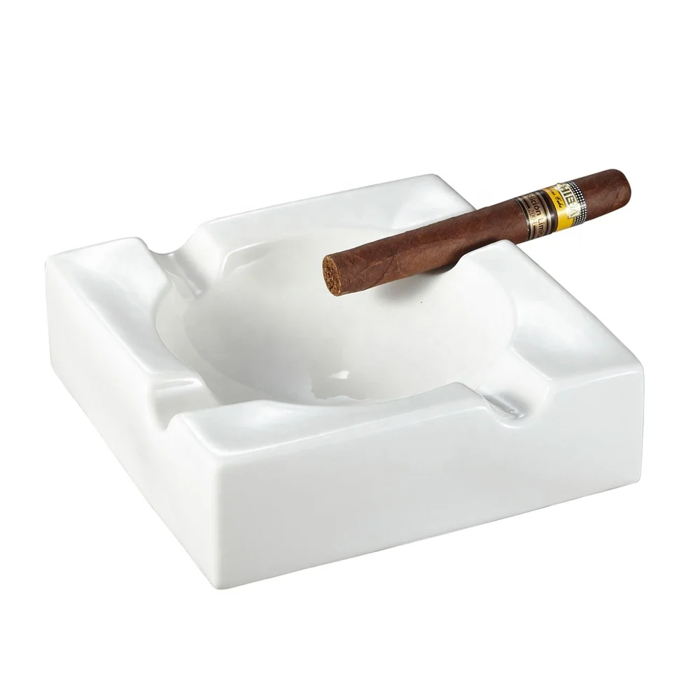 Акция, ресторанная белая керамическая пепельница для сигар, распродажа