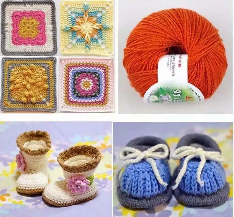 Markwin manufacturer rainbow cake 5ply 100%acrylic soft milk cotton yarn crochet customized for sweater import yarn