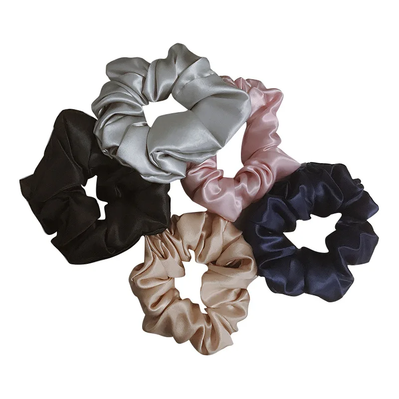 
Silk 19mm Silk Women Soft Hair Care Ropes Scrunchies Hair Bands 